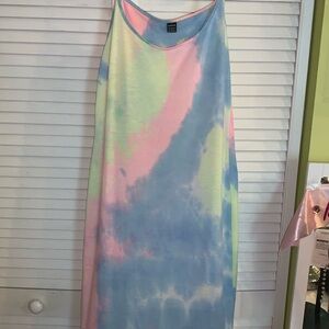 Shein pastel bodycon midi dress medium